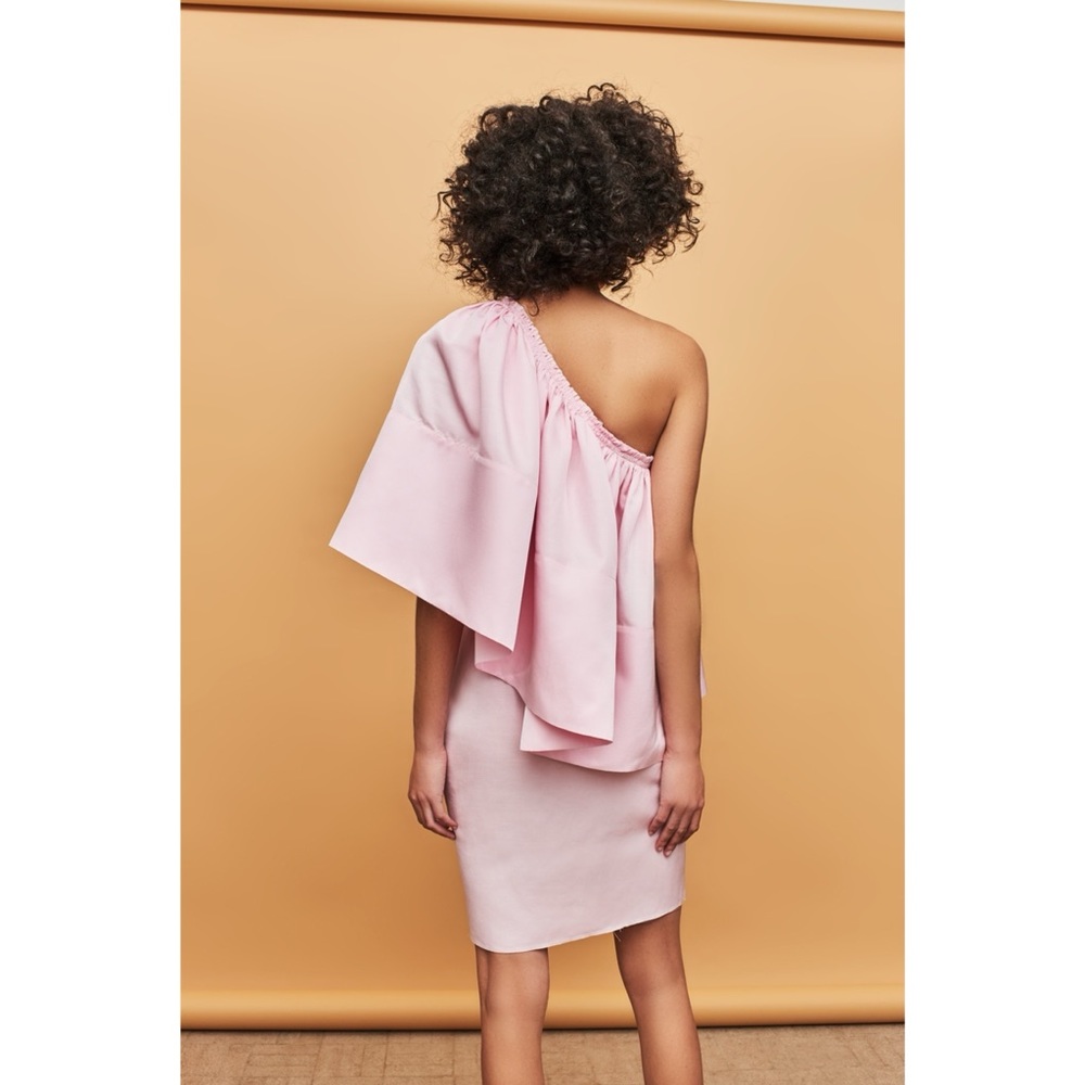 Solace London Pink Layci Ruffle Dress sz 8 EUC - Picture 2 of 11
